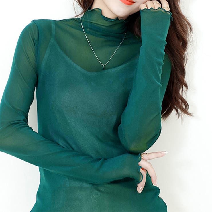 シアー トップス ハイネック[品番：JOKW0012039]｜REAL STYLE（リアル