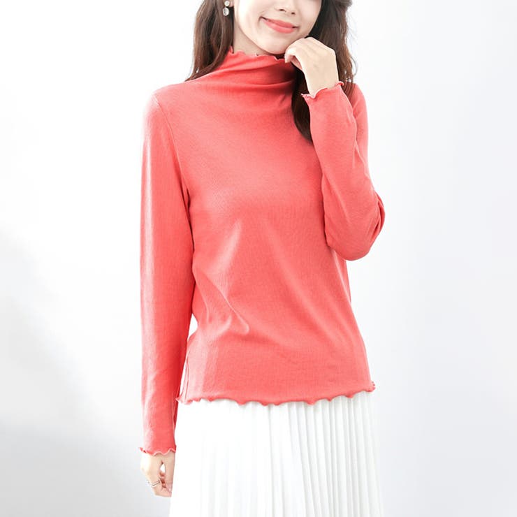 サーモンピンク(228) | カットソー レディース 長袖 | REAL STYLE