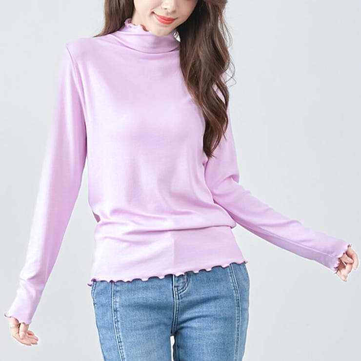 ラベンダー(40) | カットソー レディース 長袖 | REAL STYLE