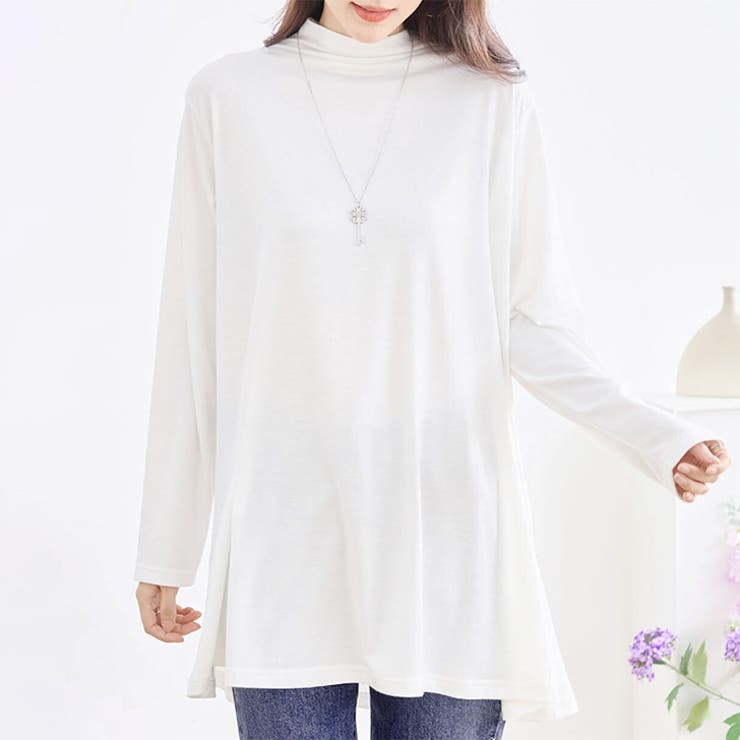 オフホワイト(24) | カットソー レディース 長袖 | REAL STYLE