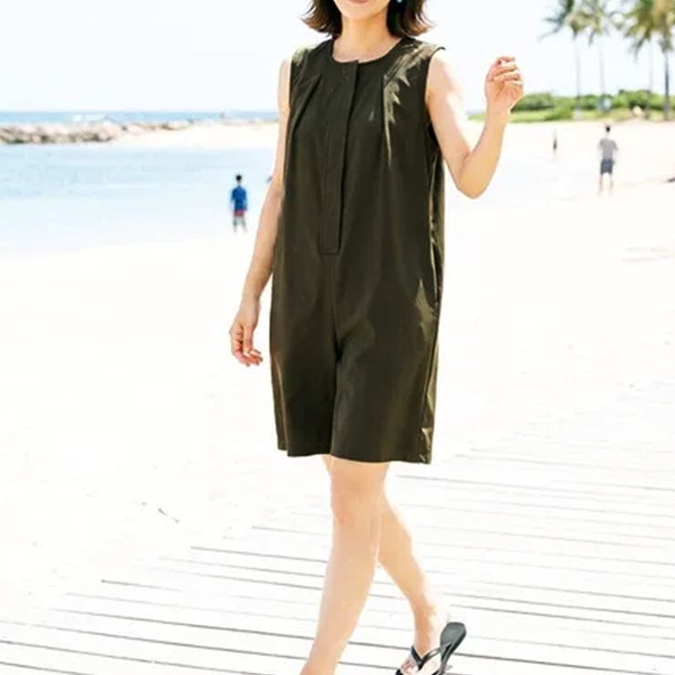 カーキ | オールインワン レディース 夏 | REAL STYLE