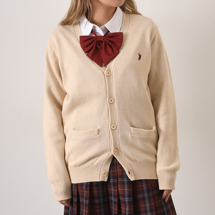 カーディガン 制服 ニット[品番：JOKW0015155]｜REAL STYLE