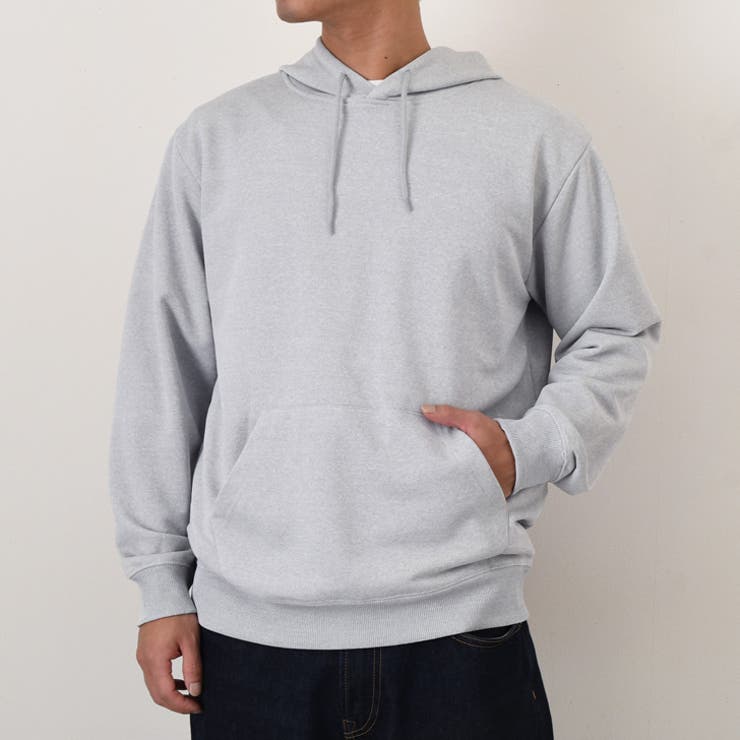 杢グレー | プルパーカー メンズ プルオーバー | REAL STYLE