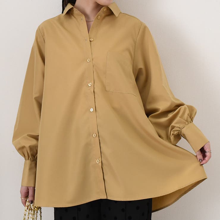 ベージュ(25) | シャツ レディース 長袖 | REAL STYLE