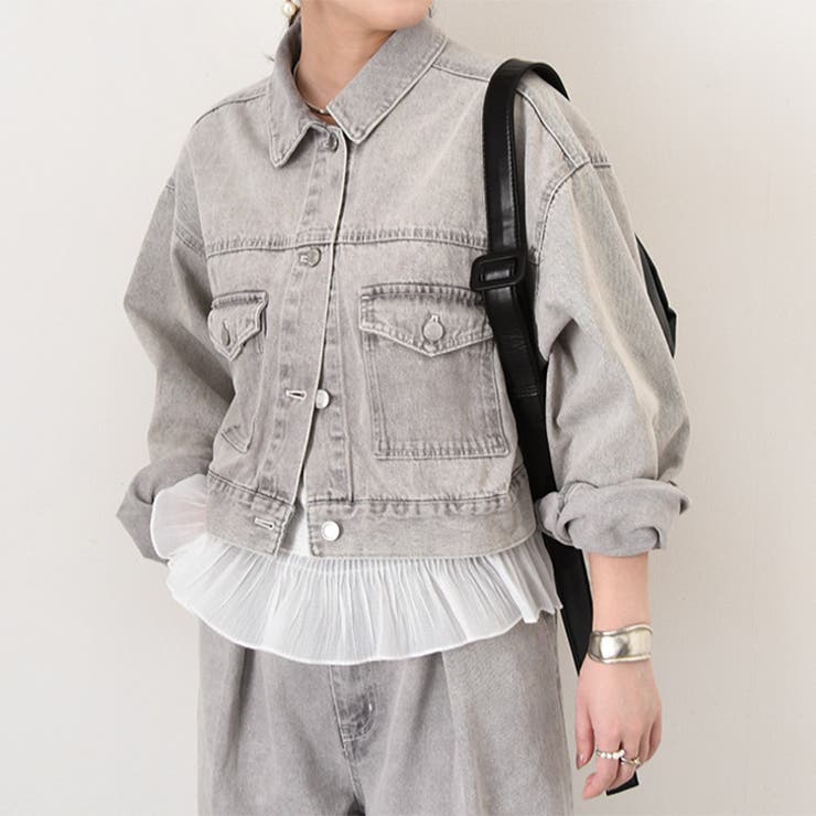 グレー(3) | デニムジャケット レディース 春 | REAL STYLE