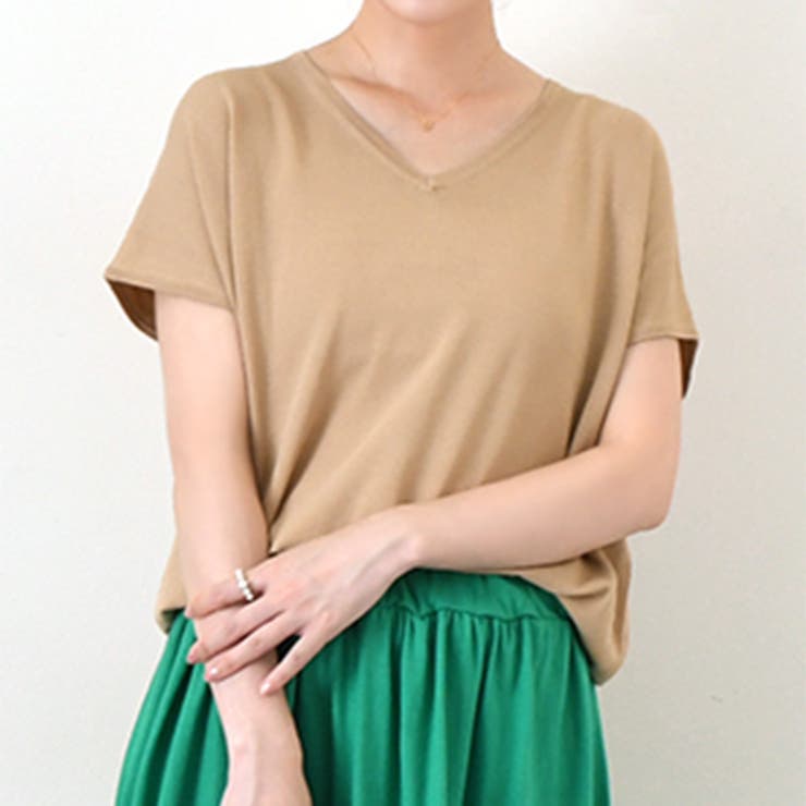 ベージュ | ニットソー レディース 接触冷感 | REAL STYLE
