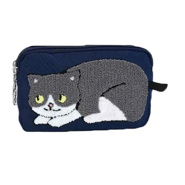 ネイビーブルー | ポーチ 小物入れ レディース | REAL STYLE