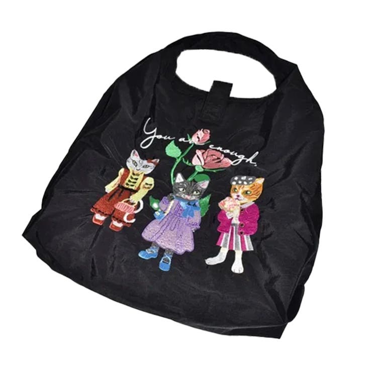 ブラック | エコバッグ 折り畳み 大容量 | REAL STYLE