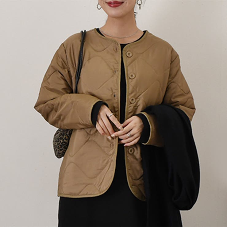 ベージュ | ジャケット レディース キルティング | REAL STYLE