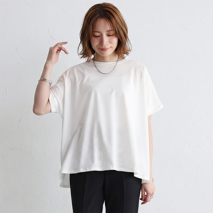 ホワイト | 接触冷感 Tシャツ トップス | REAL STYLE
