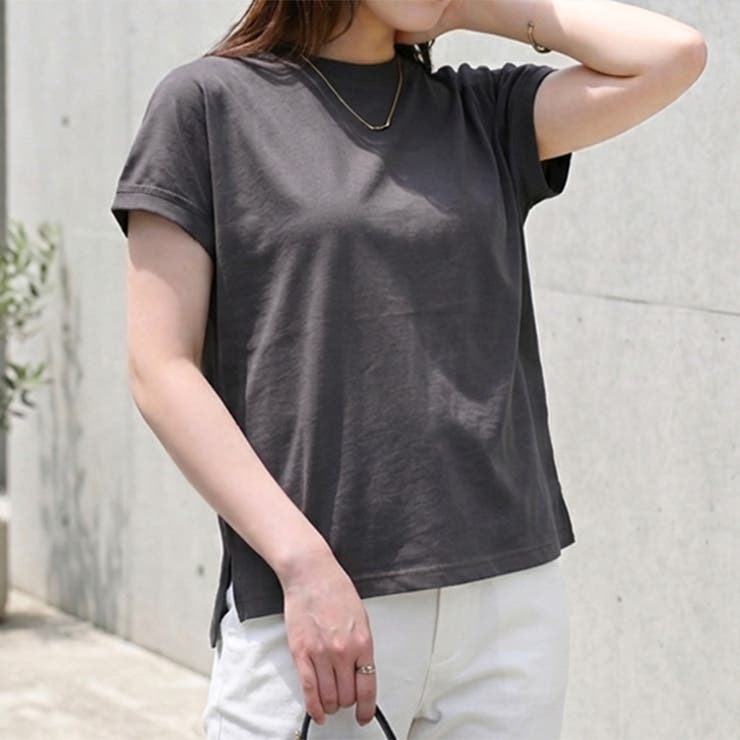 チャコールグレー | 汗染み防止Tシャツ レディース 半袖 | REAL STYLE