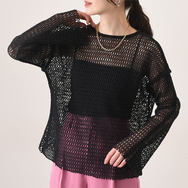 20-60代 人気ファッションブランド メッシュ STYLE ニット[品番：JOKW0015375]｜REAL トップス トップス