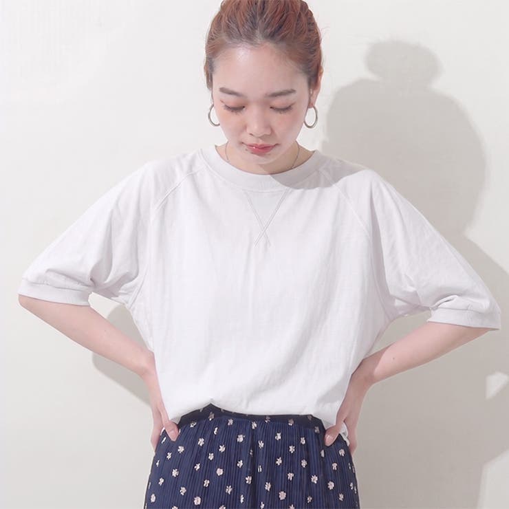 ホワイト(001) | Tシャツ レディース 半袖 | REAL STYLE