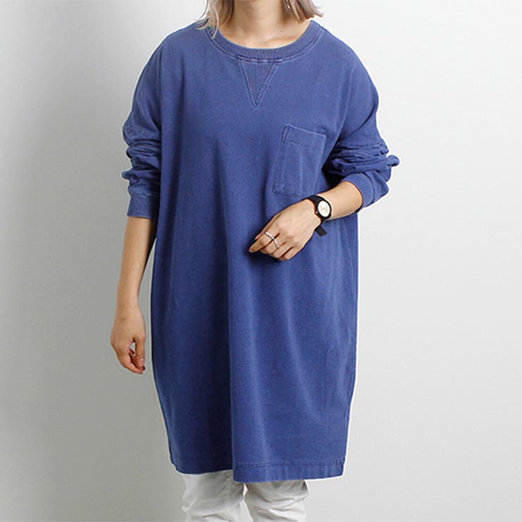 ネイビー | デニム風 トップス レディース | REAL STYLE