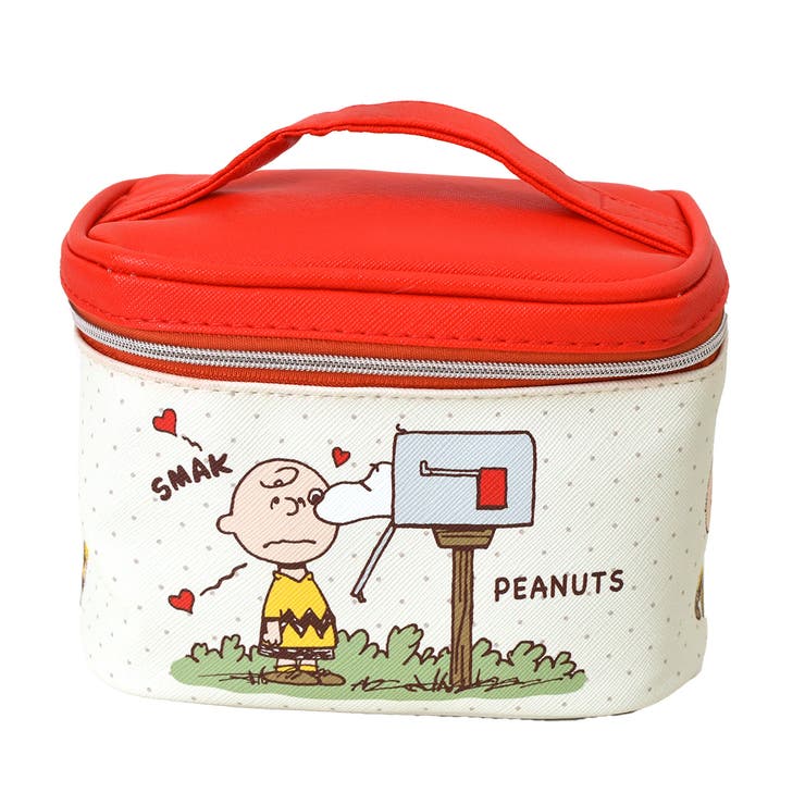 D(レッド) | バニティポーチ 小さめ 仕切り付き | REAL STYLE