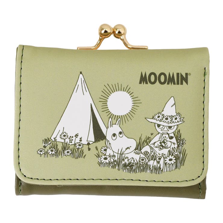グリーン | 三つ折り財布 レディース ムーミン | REAL STYLE