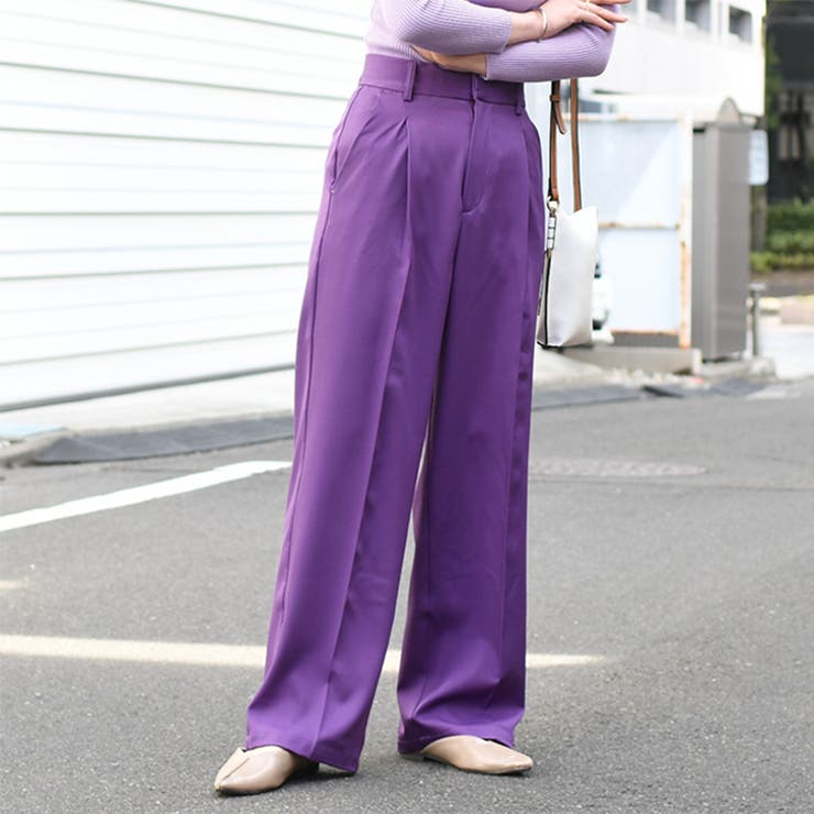 専用です！ ルネ　パンツ　36　ラベンダー　スラックス スラックス レディース カラーパンツ[品番：JOKW0015163]｜REAL