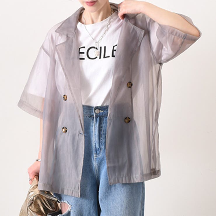 シアー ジャケット レディース[品番：JOKW0015477]｜REAL STYLE