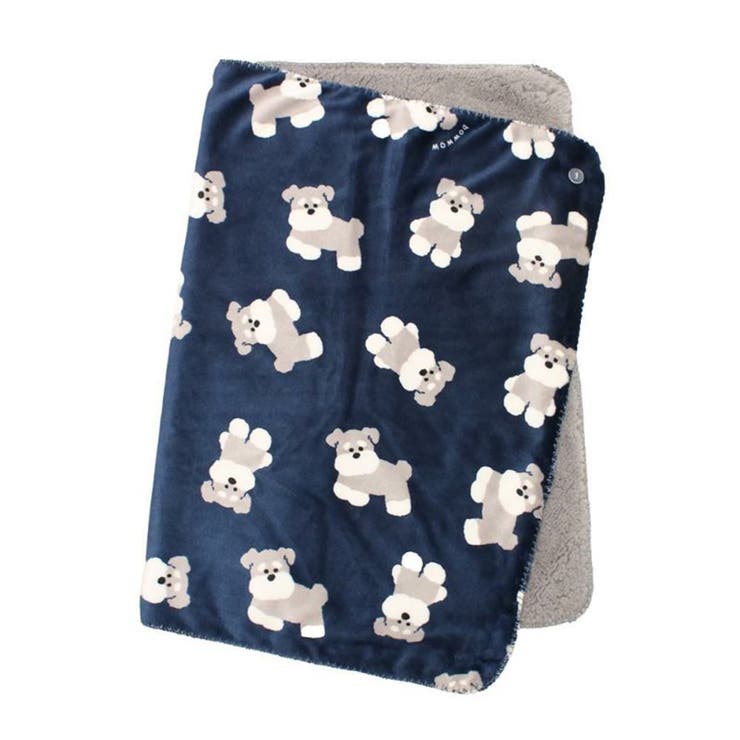 シュナウザーネイビー | 膝掛け ひざ掛け ブランケット | REAL STYLE