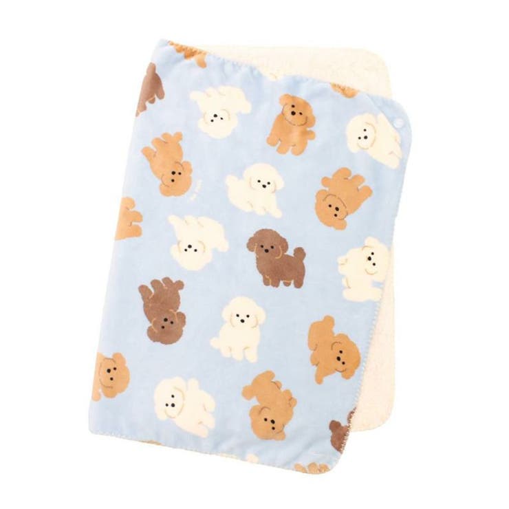 トイプードルブルー | 膝掛け ひざ掛け ブランケット | REAL STYLE