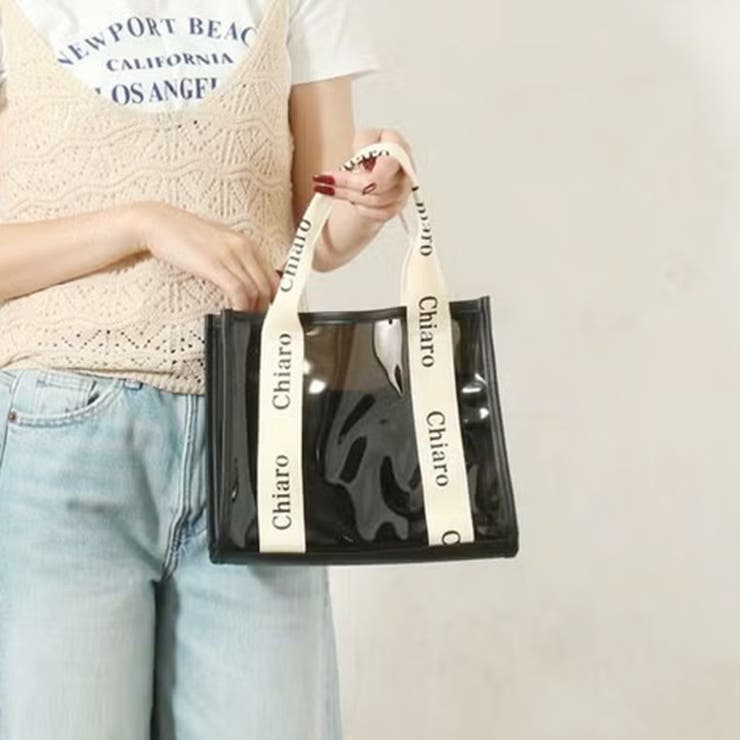 ブラック | aristella アリステラ クリアバッグ | REAL STYLE