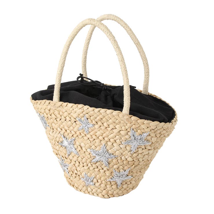 スター刺繍カゴバッグ レディース 雑貨[品番：JOKW0005322