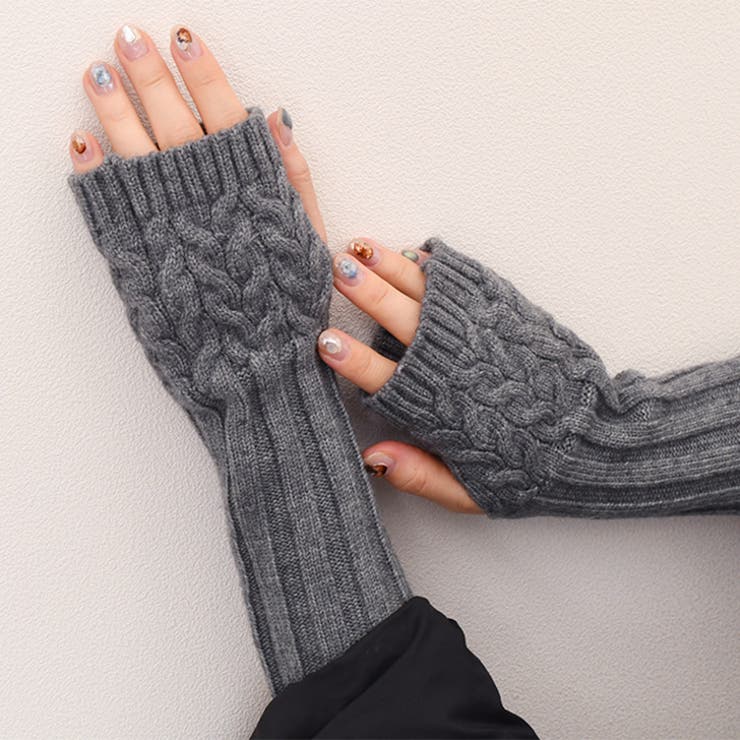 グレー | ハンドウォーマー 手袋 レディース | REAL STYLE