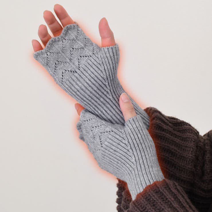 ライトグレー | ハンドウォーマー 手袋 レディース | REAL STYLE