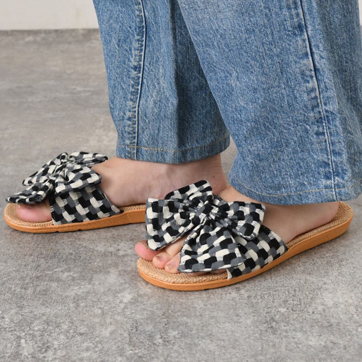 ブラック | サンダル ジュート スリッパ | REAL STYLE