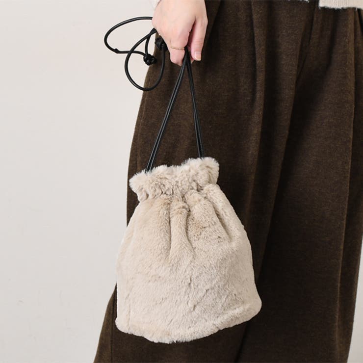 ナチュラル(80) | 巾着バッグ ショルダー レディース | REAL STYLE