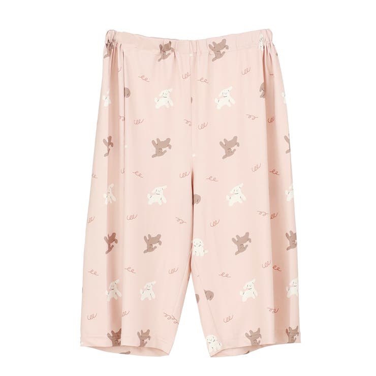 イヌ柄(ライトピンク) | ルームパンツ レディース 夏 | REAL STYLE