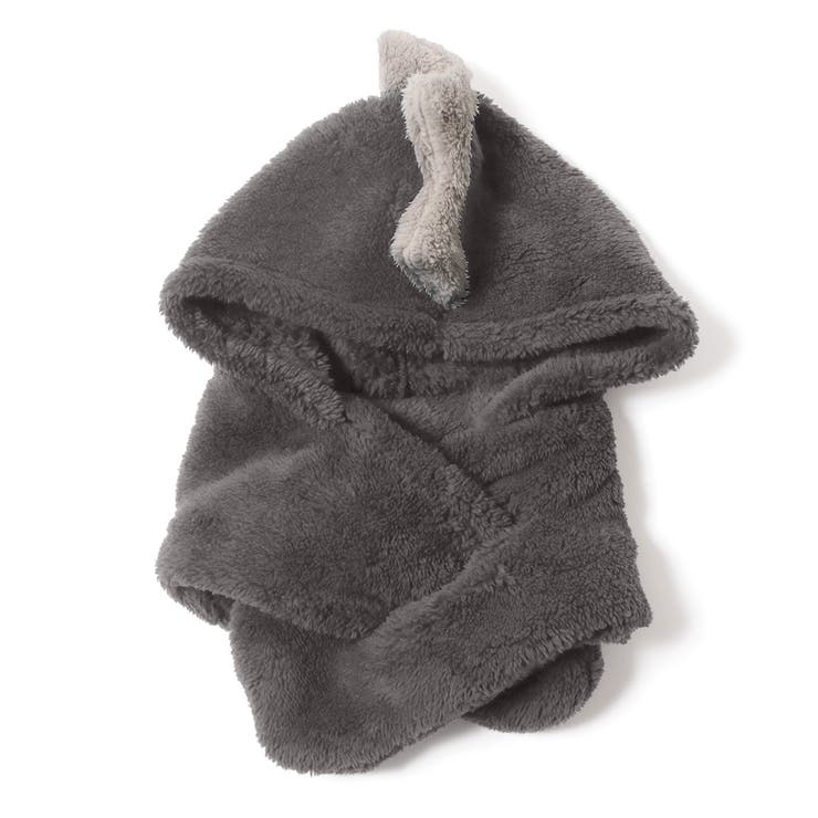 チャコール | フードマフラー 子ども キッズ | REAL STYLE