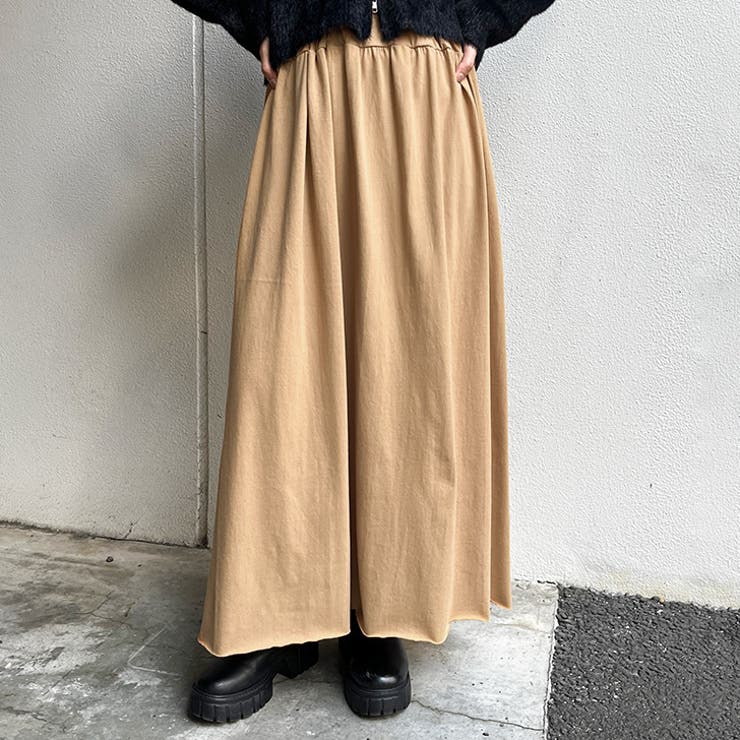 【美品】24AW EVERYDAY I LIKE マキシスカート　キャメル 美品】24AW EVERYDAY I LIKE マキシスカート キャメル EVERYDAY