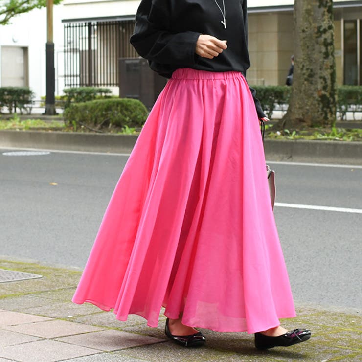 ピンク♡ロングスカート