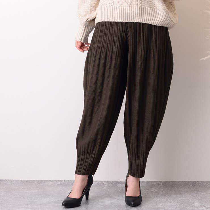 プリーツサルエルパンツ レディース ボトムス[品番：JOKW0008361