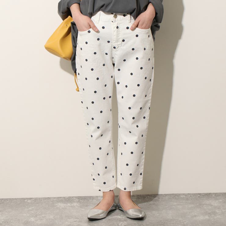 バックウエストゴムストレッチドット柄テーパードパンツ レディース ボトムス 品番 Jokw Real Style リアルスタイル の レディースファッション通販 Shoplist ショップリスト