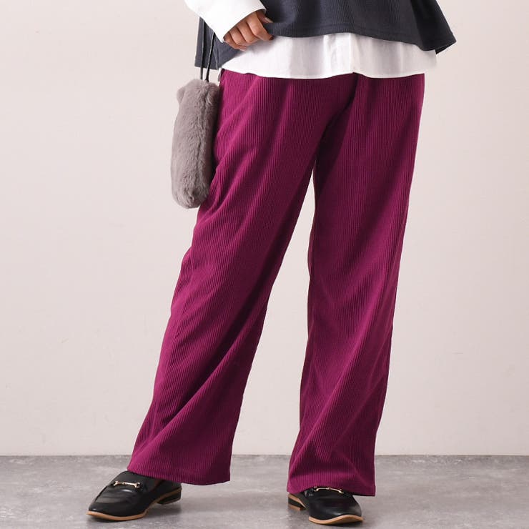 ワイドパンツ レディース コーデュロイ[品番：JOKW0009403]｜REAL STYLE（リアルスタイル）のレディース ファッション通販｜SHOPLIST（ショップリスト）