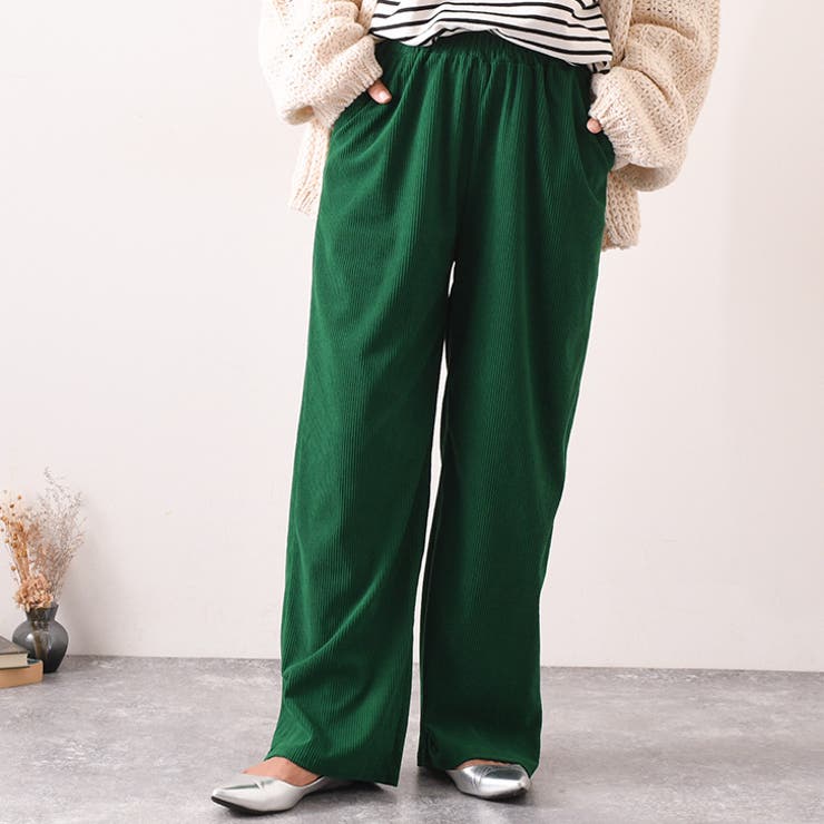 ワイドパンツ レディース コーデュロイ[品番：JOKW0009403]｜REAL  STYLE（リアルスタイル）のレディースファッション通販｜SHOPLIST（ショップリスト）