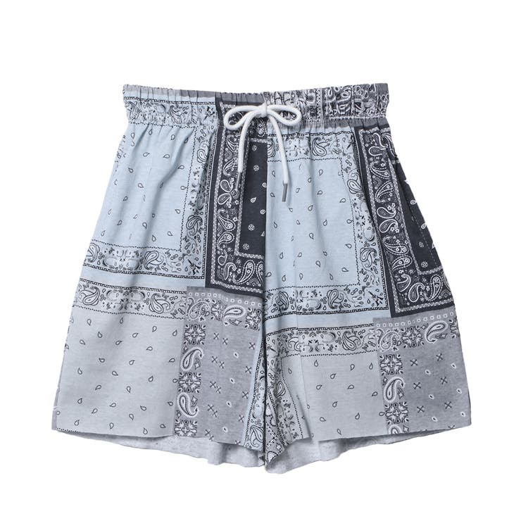 ショートパンツ レディース ペイズリー柄[品番：JOKW0010745]｜REAL