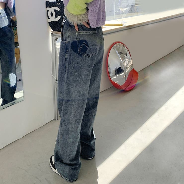 ブルー | ワイドパンツ レディース きれいめ | REAL STYLE