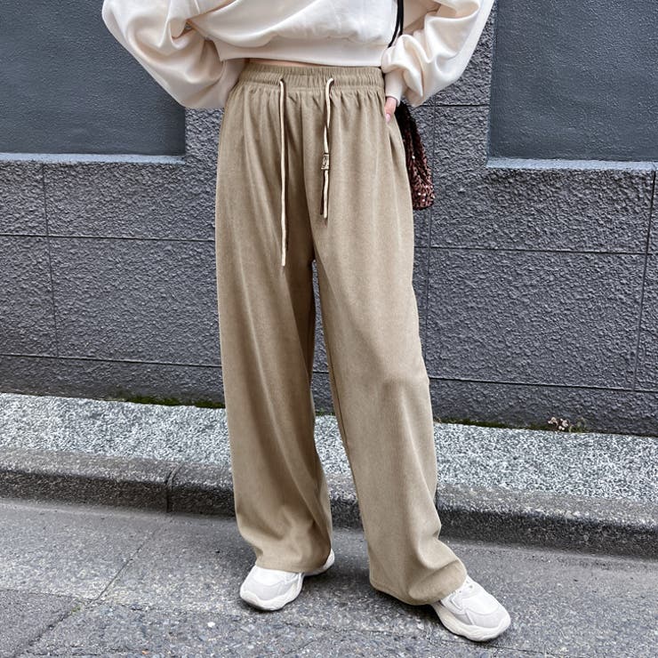 ワイドパンツ レディース コーデュロイ[品番：JOKW0016197