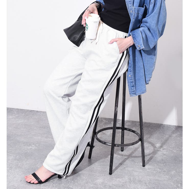 メランジ | スウェットパンツ レディース ワイドパンツ | REAL STYLE