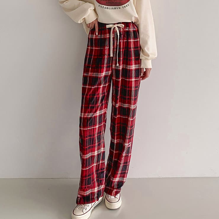 レッド | ワイドパンツ レディース フリース | REAL STYLE