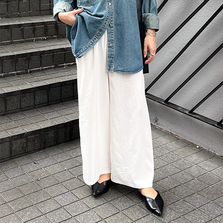 オフホワイト | ワイドパンツ レディース 夏 | REAL STYLE
