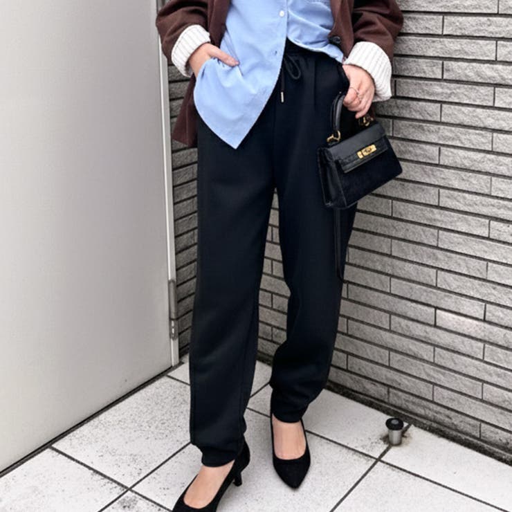 ブラック | ジョガーパンツ レディース 秋 | REAL STYLE