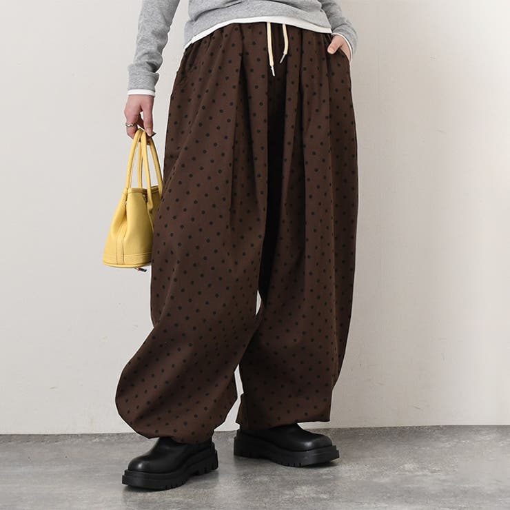 ブラウン | ワイドパンツ レディース 春 | REAL STYLE