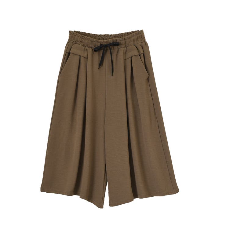 ブラウン | ガウチョパンツ レディース ワイドパンツ | REAL STYLE