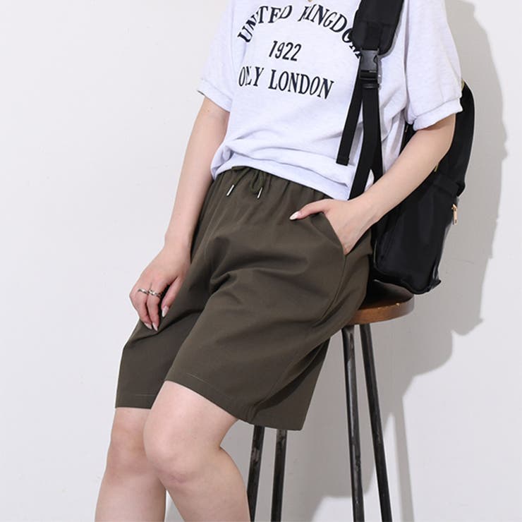 カーキ | ハーフパンツ レディース 春 | REAL STYLE