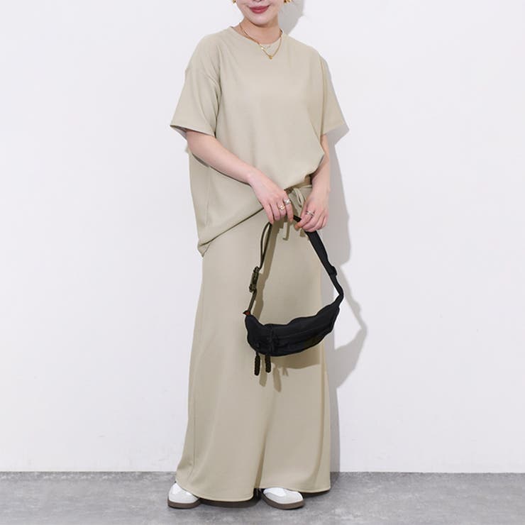 カーキベージュ | セットアップ レディース 夏 | REAL STYLE
