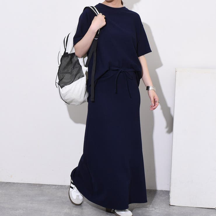 ネイビー | セットアップ レディース 夏 | REAL STYLE